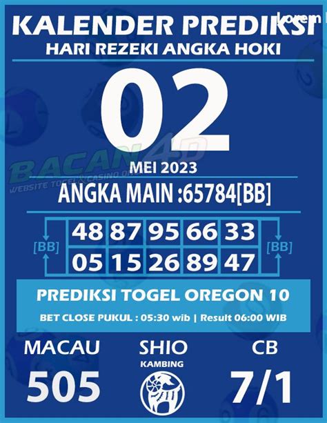 togel oregon 3.
